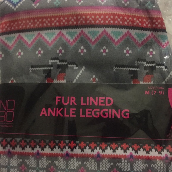 No Boundaries 2 Ankle Leggings Christmas M Juniors - Picture 7 of 7